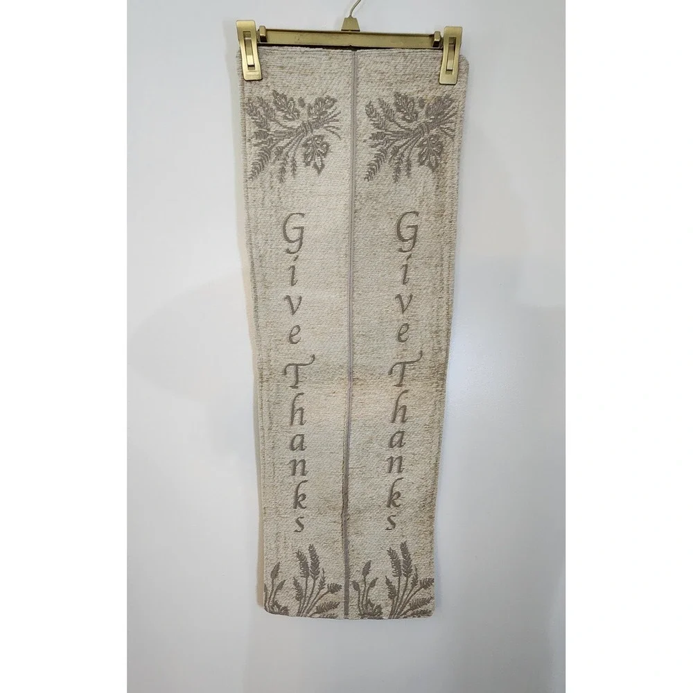 Reversible Tapestry Christmas & Thanksgiving Table Runner Festive Holiday Home